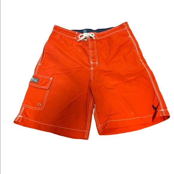 Polo Ralph Lauren Mens Size Small Red Swim Trunks - Picture 1 of 8